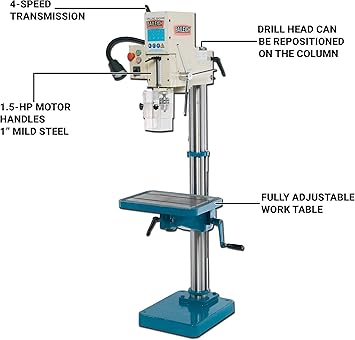 Baileigh Industrial DP-1000G Stationary Drill Presses product image 2