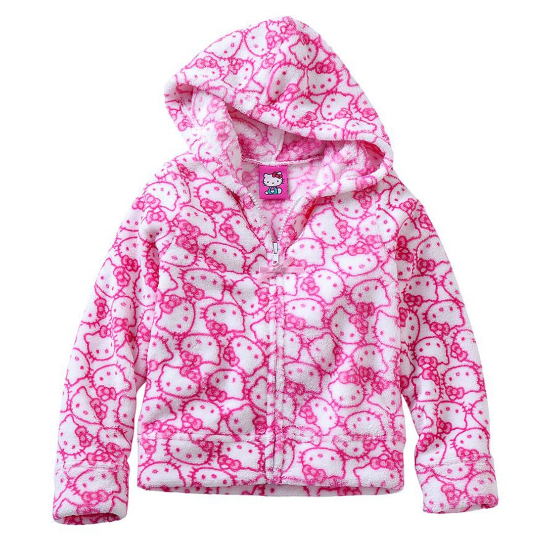 Hello Kitty Little Girls' Fleece Hoodie 6 Pink / White