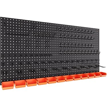 ProCraft 2-Inch Black Plastic Pegboard Hooks – 500 Pack – Garage Shelf Hanger Kit, USA Made
