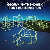 Tiny Land Glow Fort Building Kit for Kids 86 Rods 44 Balls Glow in the Dark view 7