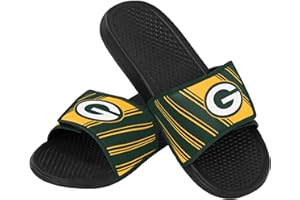 FOCO mens NFL Team Logo Legacy Sport Slide Sandals
