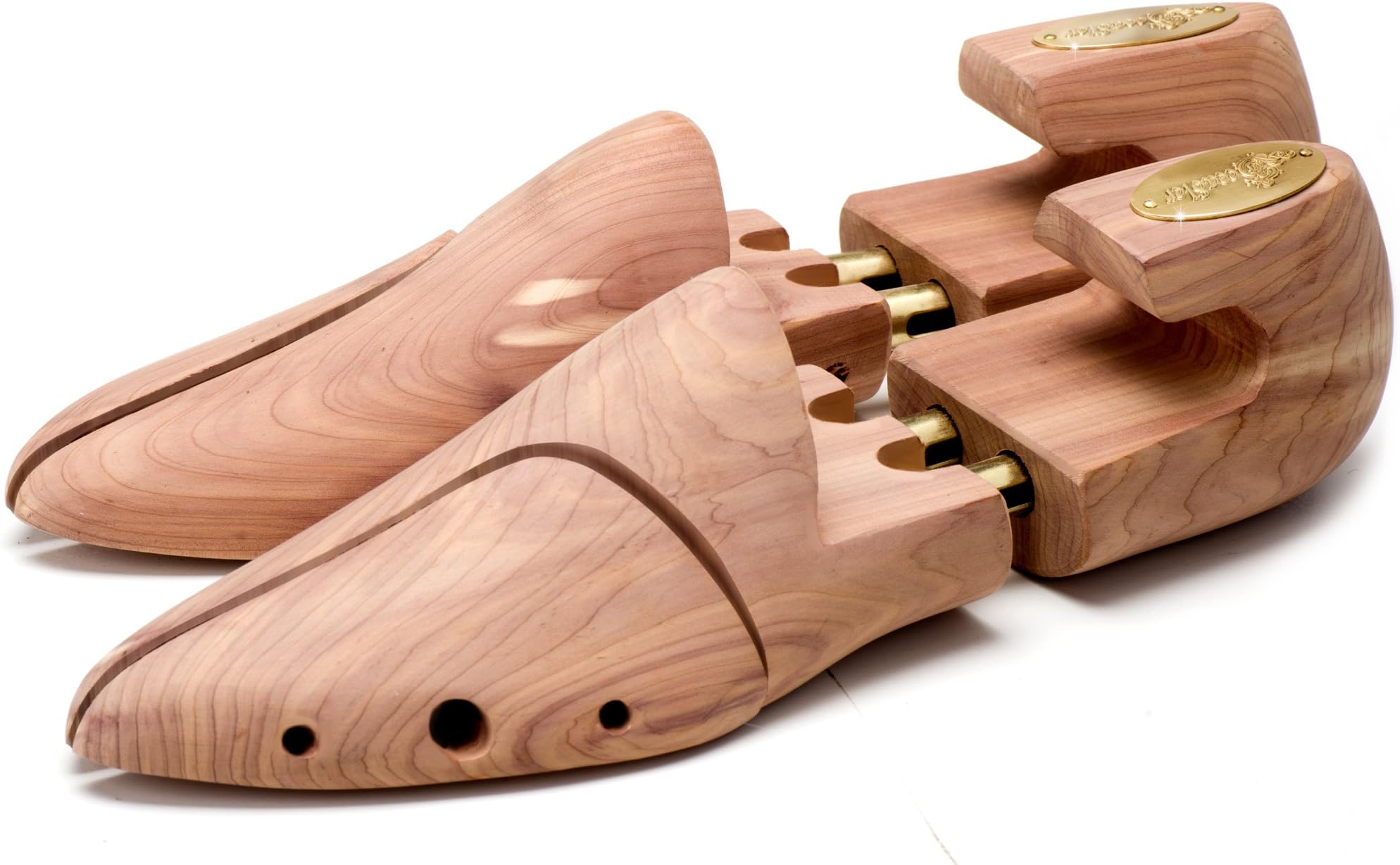 Premium Shoe Trees/Stretchers for Men made by Europes #1 Shoe Tree Expert – St. John Edition in Red Cedar Wood - Lifetime Warranty - 100% Money Back Guarantee