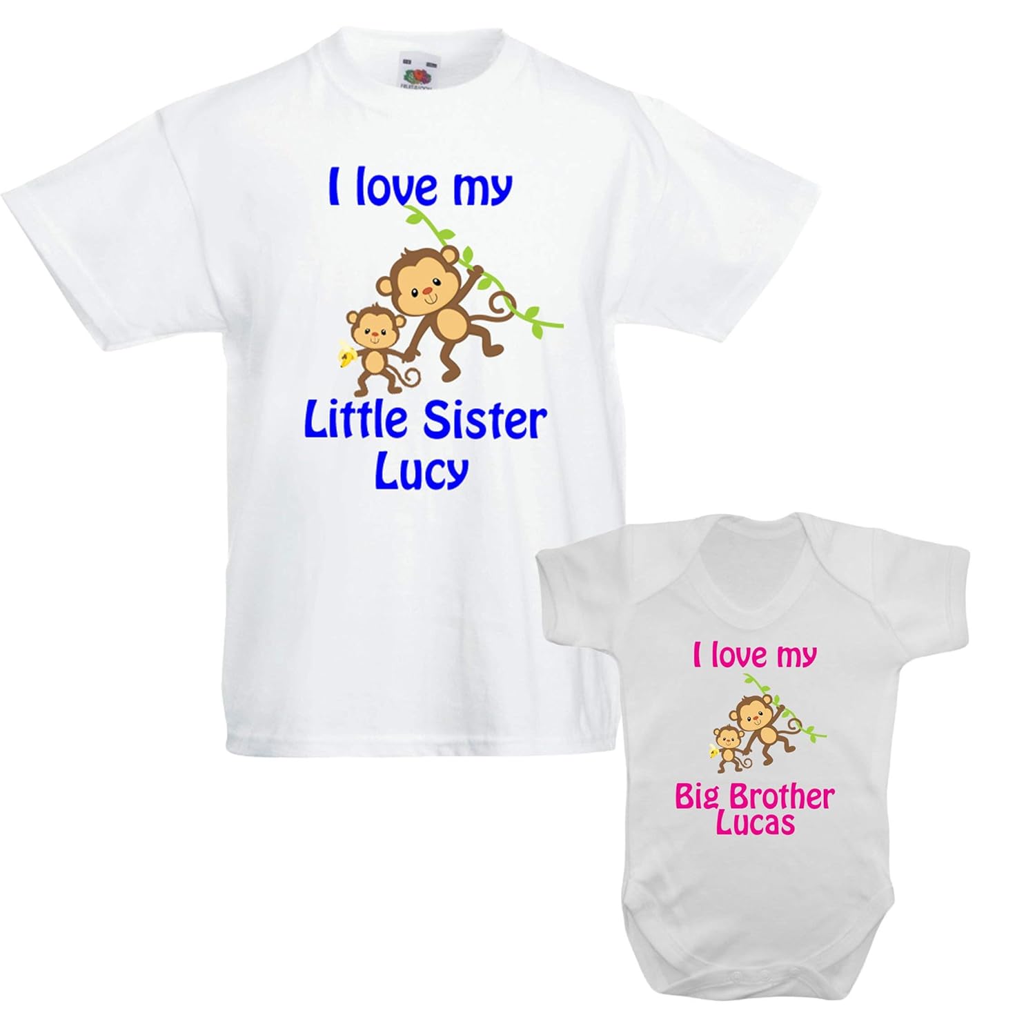 i love my big brother personalised baby clothes