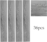 INMOZATA Self-Adhesive PVC Flooring Planks Grey 36 Pcs 5.02 m² 91.5x15.2 cm view 2