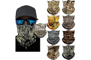 SIDASION Neck Gaiter Mask,Bandana Gator Face Cover Mask Sun UV Protection,Neck Warmer Balaclava,Tube Face Scarf,Headband for outdoor