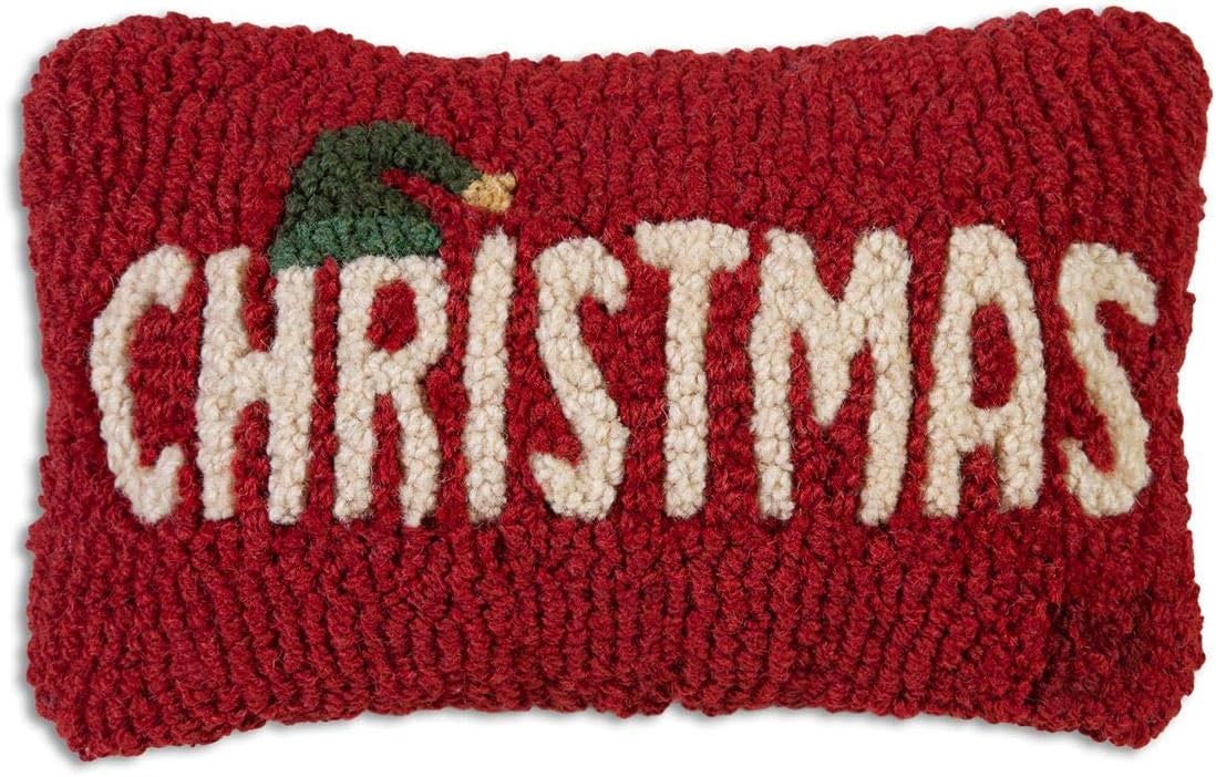 Amazon Com Chandler 4 Corners Christmas 8 X 12 Hooked Pillow