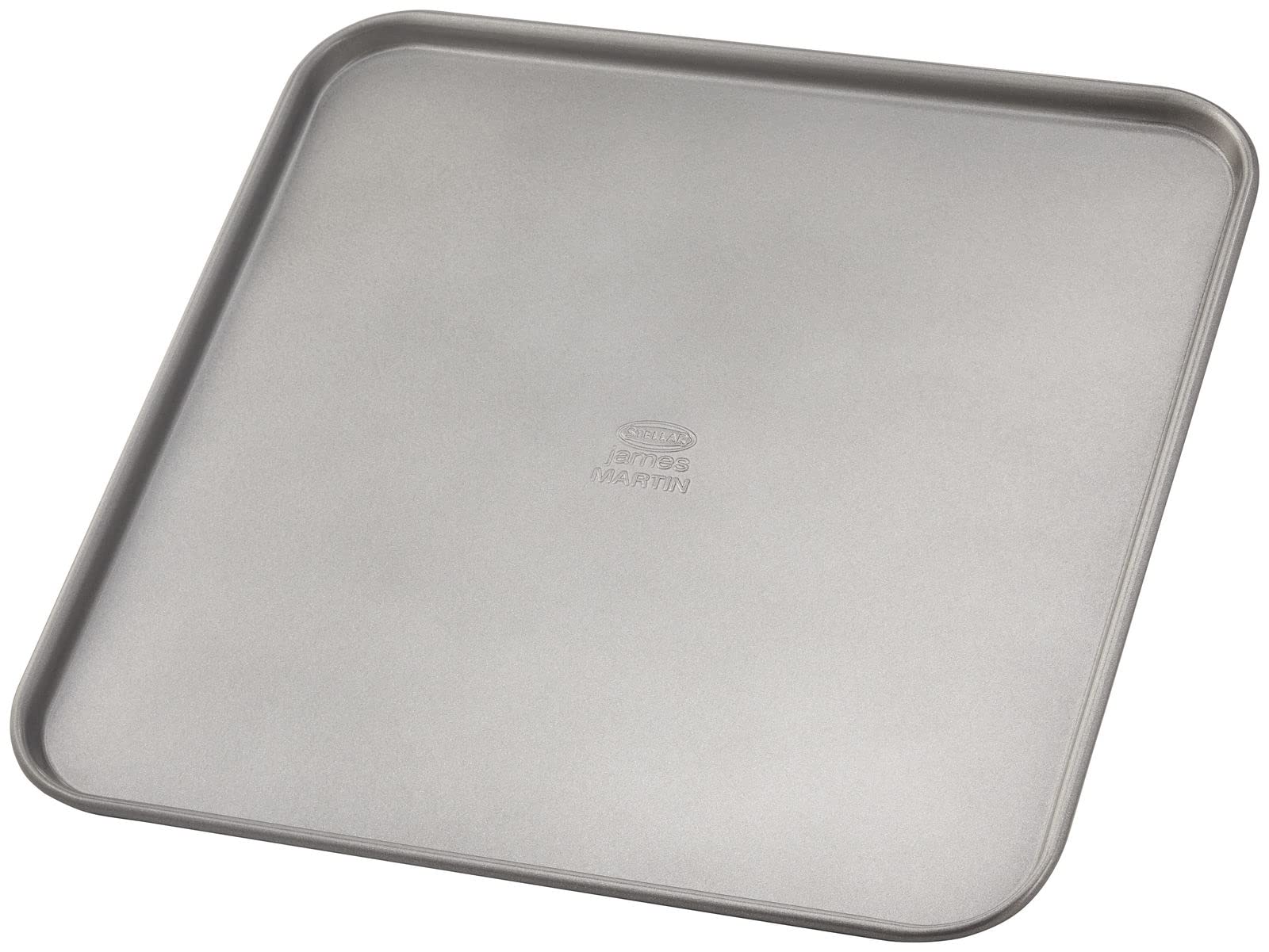 Stellar James Martin Baking Tray, 32cm x 32cm x 2cm, Non Stick Oven Tray, High Grade Steel Baking Trays for Oven, Dishwasher Safe