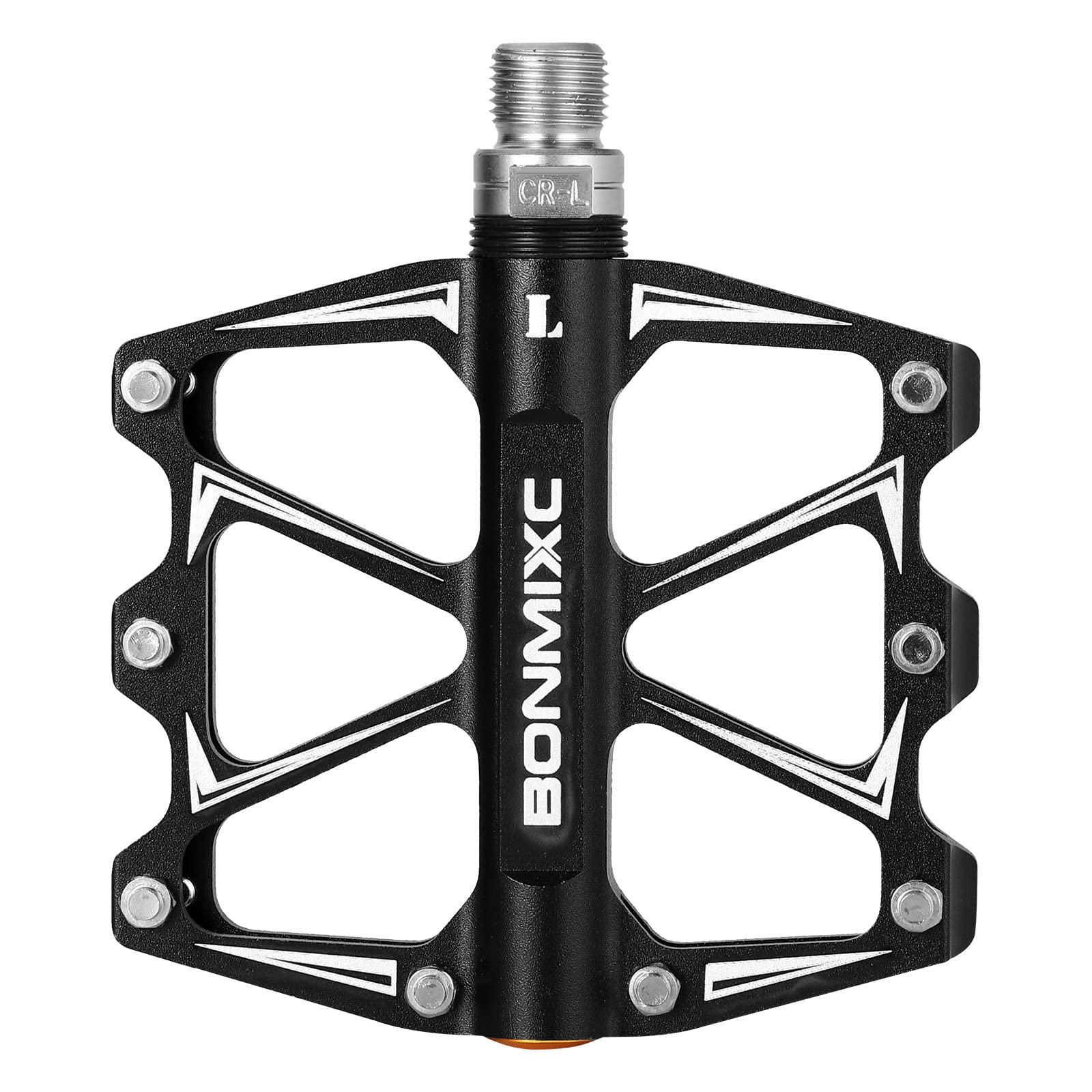 BONMIXC Flat Road Bike Pedals Lightweight MTB Pedals Sealed Bearing Mountain Bicycle Pedals 9/16" (Black2)
