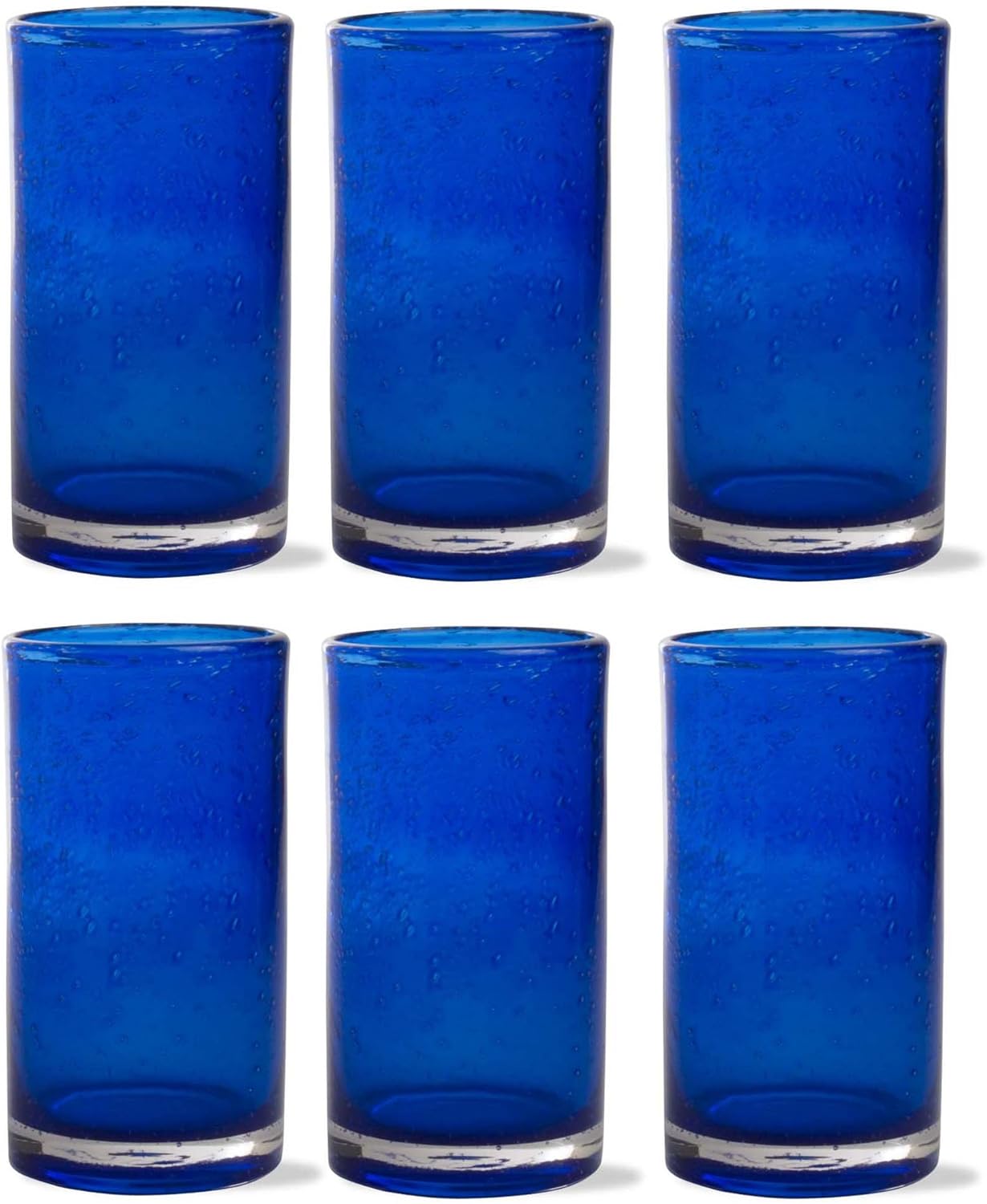 Tag 777235 Bubble Tumbler Glass, 18Ounce, Cobalt, Set of
