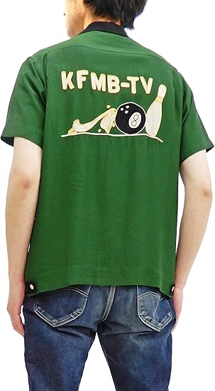 Amazon スタイルアイズ Style Eyes ボウリングシャツ Se Kfmb Tv 東洋 メンズ 半袖 刺繍 ボーリングシャツ シャツ 通販