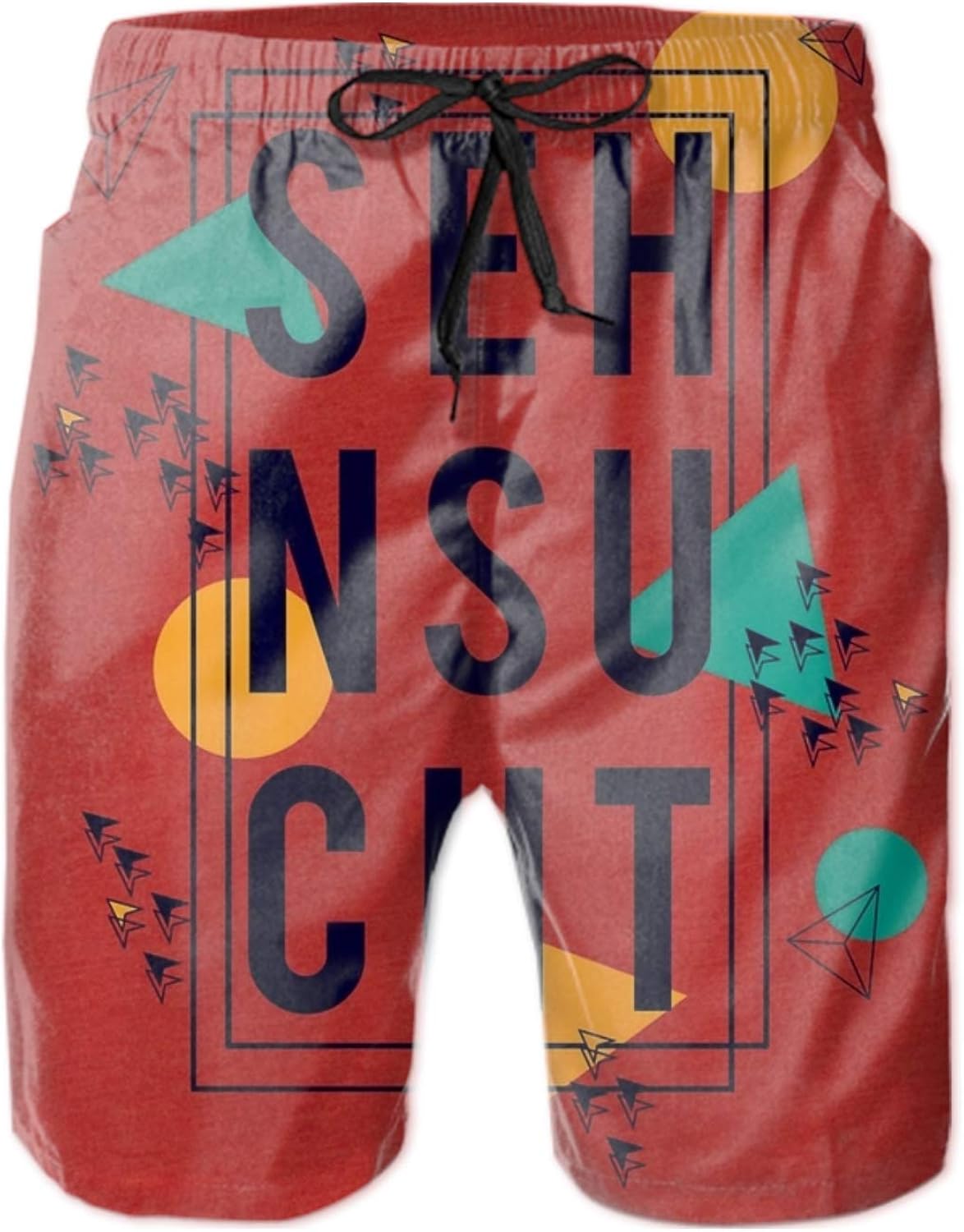 mens rainbow swim trunks