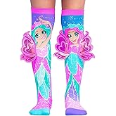 MADMIA Fairy Knee-High Socks – Colorful Dress-Up Socks for Kids & Adults, Fun Crazy Sock Day Gift