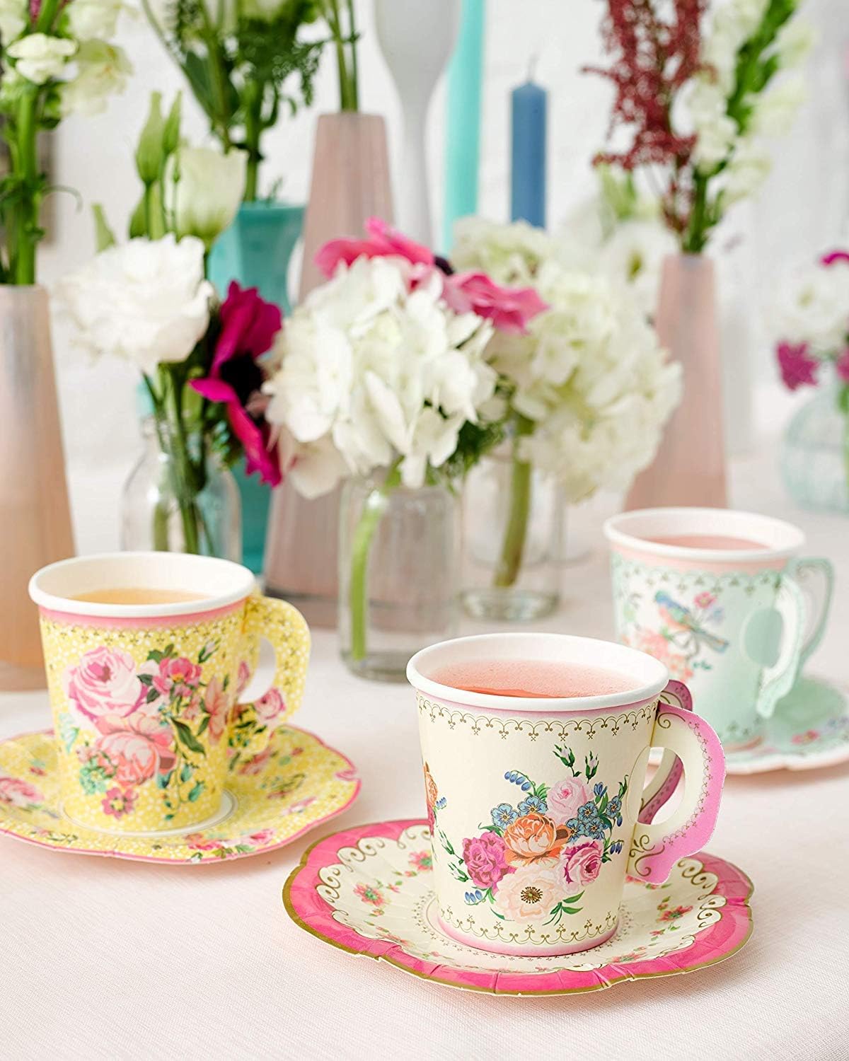 Talking Tables Vintage Tea Party Supplies | Floral Paper Party Plates, Napkins, Tea Cups and Saucer Sets | Great for Tea Parties, Weddings, Bridal Showers, Baby Showers and Birthday Parties: Health & Personal Care