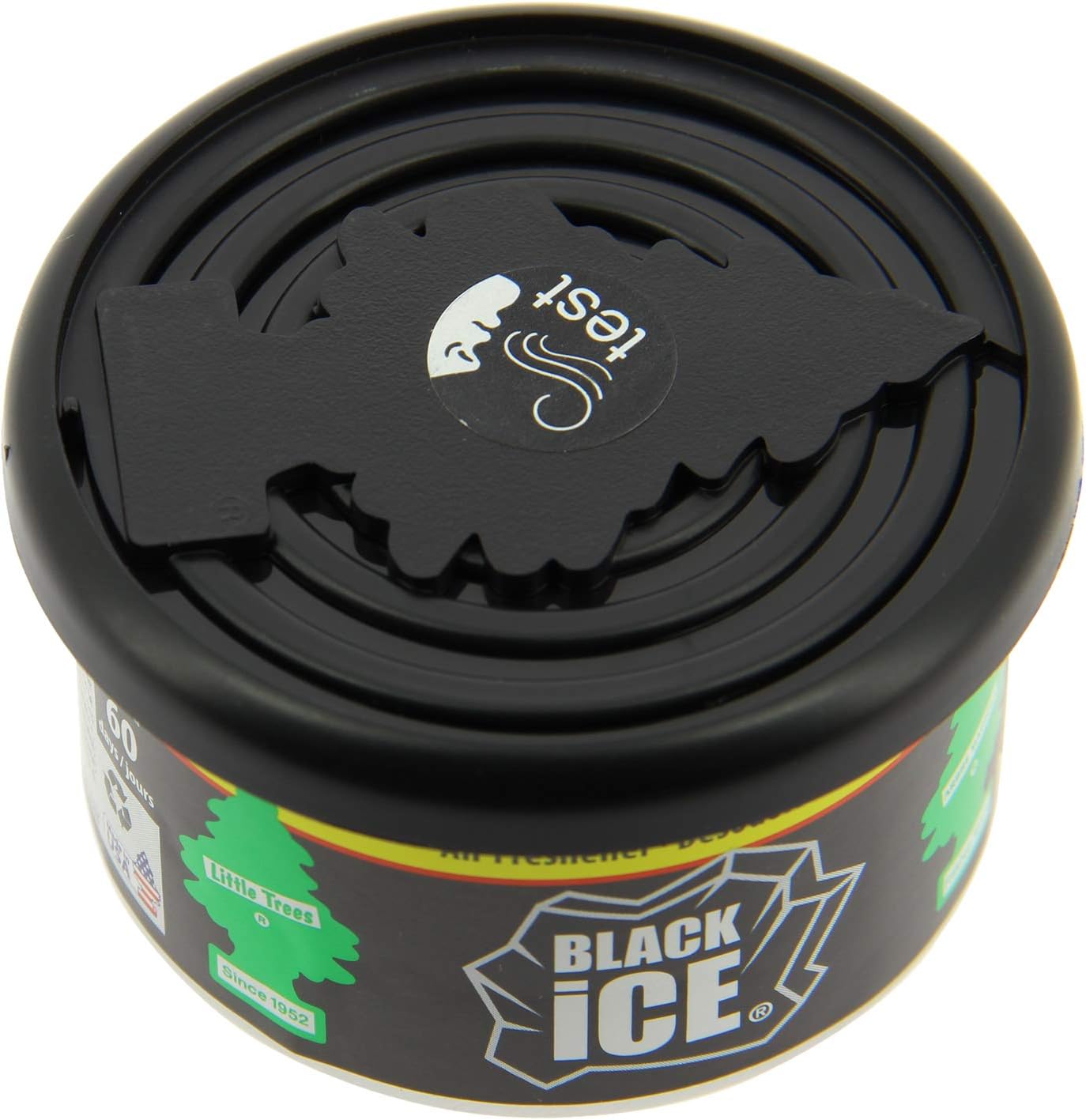 Little Trees Air Freshener Fiber Can LTFC724 Black Ice Fragrance For Car Home Boat Caravan - Single Pack, 40 g (Pack of 1) - Image 3
