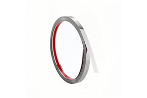 FUNYFA 20FT Peel and Stick Metal Trim, Wall Mirror Trim Molding,Stainless Steel molding Trim Peel and Sticks,self Adhesive Trim for Mirror Frame, Fireplace and Microwave Gap Filler (Silver(Width:0.4in))