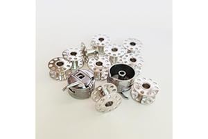 2PCS Bobbin CASE #200909107 43725 & BOBBINS for Kenmore 158&385 Sewing Machines (2Bobbin case+10 bobbins)