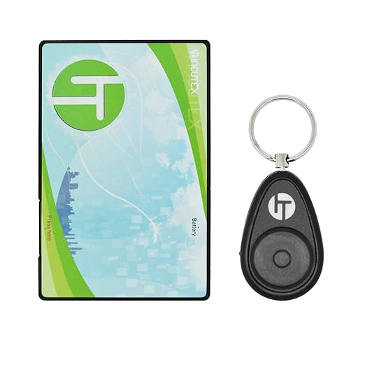Incutex Localizador de llaves Incutex Keyfinder en forma de tarjeta de crédito, negro