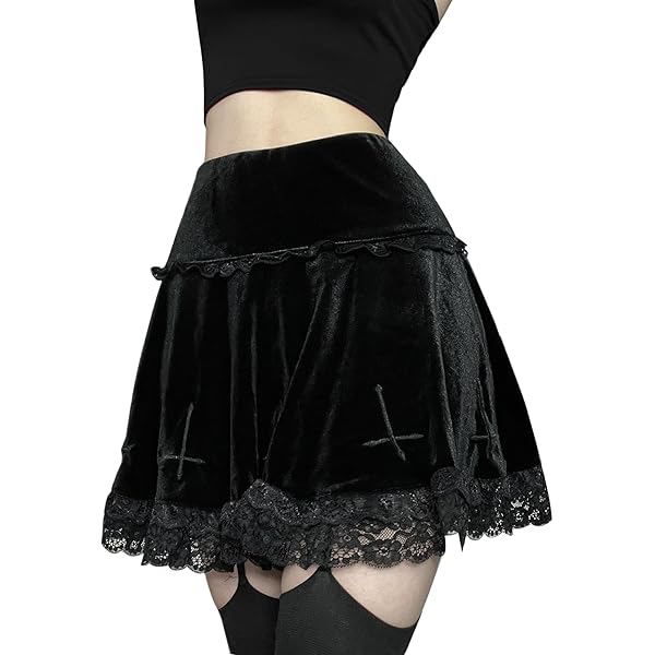Amazon.com: Black Little Mini Skirts for Women High Waist
