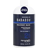 4Hair Cosmetics Babassu Keratin Hair Mask, 16 Ounce, Pack of 1 | Vitamin E, Tames Frizz, Adds Shine, Moisturizing, Cream Tube, Sweet Angel Scent, Korean Skin Care Inspired