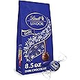 Lindt LINDOR Dark Chocolate Truffles, Dark Chocolate Candy with Smooth, Melting Truffle Center, 8.5 oz. Bag (6 Pack)