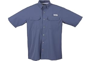 Bimini Bay Outfitters LTD Bimini Flats V Men's Short Sleeve Fishing Shirt Featuring BloodGuard Plus