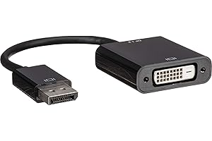 ELECTRONIC ACCESSORIE 360 DisplayPort to DVI DVI-D Single Link Adapter, Display Port to DVI Converter Male to Female Black Compatible for Lenovo, Dell, HP and Other Brand