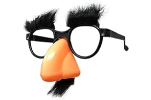 Skeleteen Glasses with Nose - Funny Old Man Glasses - 1 Piece