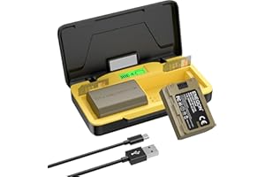 ENEGON NP-FZ100 Battery (2 * 3000 mAh) and 20W Fast Charger Set, Compatible with Sony A1, Alpha 7 IV, ZV-E1, A7R V, FX3, A9 I