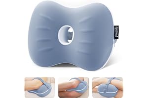 FORCANBY Memory Foam Leg Pillow for Side Sleepers - Relax from Sciatica, Back, HIPS, Knees, and Joints - Removable and Washable Cover - Perfect for Pregnancy and Nursing (Misty Blue)