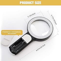 JMH Magnifying Glass with Light, High Magnification