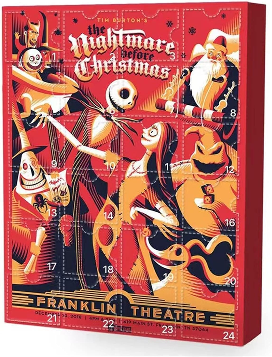 Advent Calendars - DUOAMARE Halloween Advent Calendar 2023 Nightmare Before Christmas Gifts Halloween Countdown Calendar 24 Days Halloween Calendar Countdown Scary Halloween Doll Collectible Figures Gift