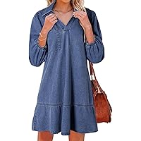 denim peasant dress Denim Silver + Rhinestone Button Dress- Off White – Monkee's of Ridgeland main image 0