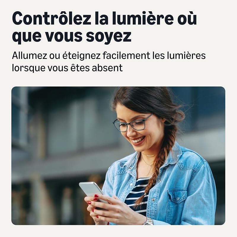 Lot de 2 ampoules intelligentes E14, Wi-Fi 2,4 GHz, pas de concentrateur nécessaire, fonctionne avec Alexa uniquement, changement de couleur, lot de 2 — photo 3 sur 8