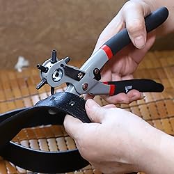 UNCO Leather Hole Punch Tool - Multi Size Punch for