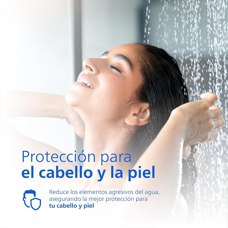 Water Cartucho de filtro para ducha, filtración en 3 etapas, elimina CLORO e IMPUREZAS, instalación fácil, capacidad de filtrado 50 000 L