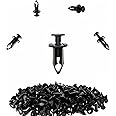 ROSY PIXEL 100pcs 8mm Nylon Fender Push Retainer Clips Fasteners for Honda Suzuki Kawasaki Polaris Can Am ATV UTV - Replaces 