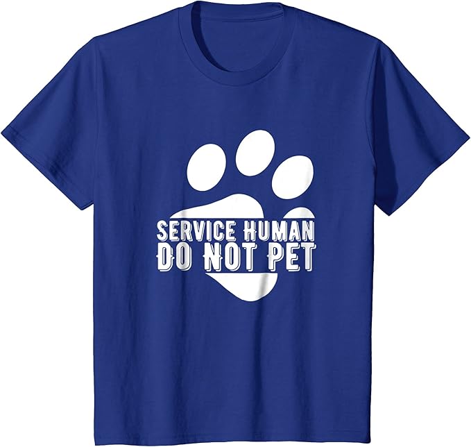 Service Human Do Not Pet Funny Dog TShirt Clothing