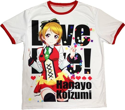 Amazon ラブライブ ホワイト Tシャツ 劇場版 Sunny Day Song サニーデイソング 小泉花陽 アニメ 萌えグッズ 通販