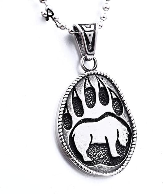 Collana Da Uomo In Acciaio Inossidabile Con Artiglio Dell'orso - Foto 10