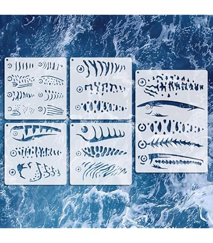 fish scale lure stencil Scales AirSick Airbrush Art Template You Will Receive An Beatbox Tutorial: Get It Drown Dragonfly Model:FR 806HSB