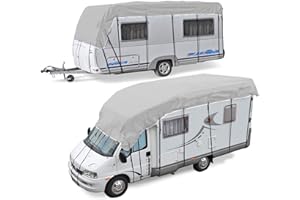 GENERIC 1pc Heavy Duty RV Roof Cover, Waterproof & UV Resistant for RVs, Class A/B/C Motorhomes, Popup & Truck Campers, Travel Trailers, Fits 31ft to 33ft RVs (OffWhite, 10.5m*3m)