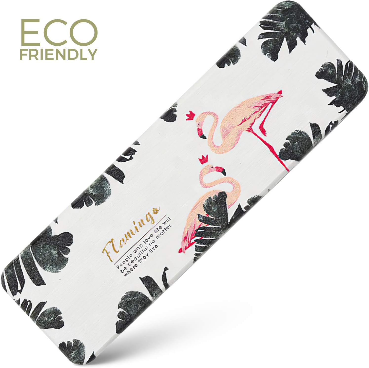 Amazon Com Click Cali Flamingo Bathroom Vanity Wooden Tray Mat Large Rectangle Decorative Cute Tray Great Organizer For Soap Perfume Jewelry Makeup Amazing Add On Vanity For Dresser Bedroom Coffee Home