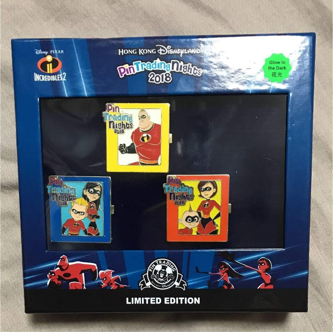 Amazon Co Jp Le300 リミテッド300 香港ディズニーランド ピントレーディングナイト ピンバッジ ピンバッチ インクレディブル 海外 ディズニー ピクサー ホビー 通販