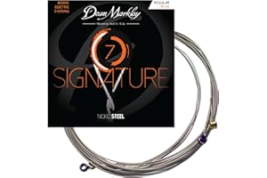 DEAN MARKLEY Electric Guitar Strings Nickel Steel Signature 7 String Set. Nickel Wound Guitar Strings Regular, Soft Electric Guitar Strings for a Superior Tone and Sustainability, 10-56, 2503C Regular Gauge