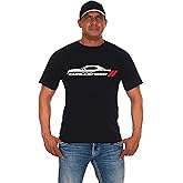 JH DESIGN GROUP Men's Dodge Challenger Car Short Sleeve Crew Neck Black T-Shirt