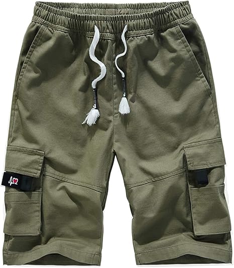 flex waist cargo shorts