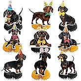 9 PCS Dachshund Honeycomb Centerpieces Table Decorations Dachshund Table Centerpieces for Dachshund Dog Party Supplies Birthday Party Decorations