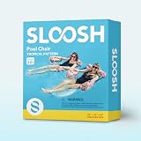 Sloosh Inflatable Pool Float Hammock Chairs 2 Pack Flower Pattern view 8