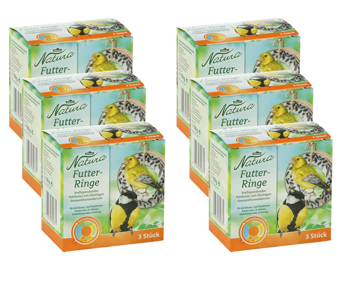 Dehner Natura Wild Bird Feeder Rings 6 x 3 Pieces 900 g