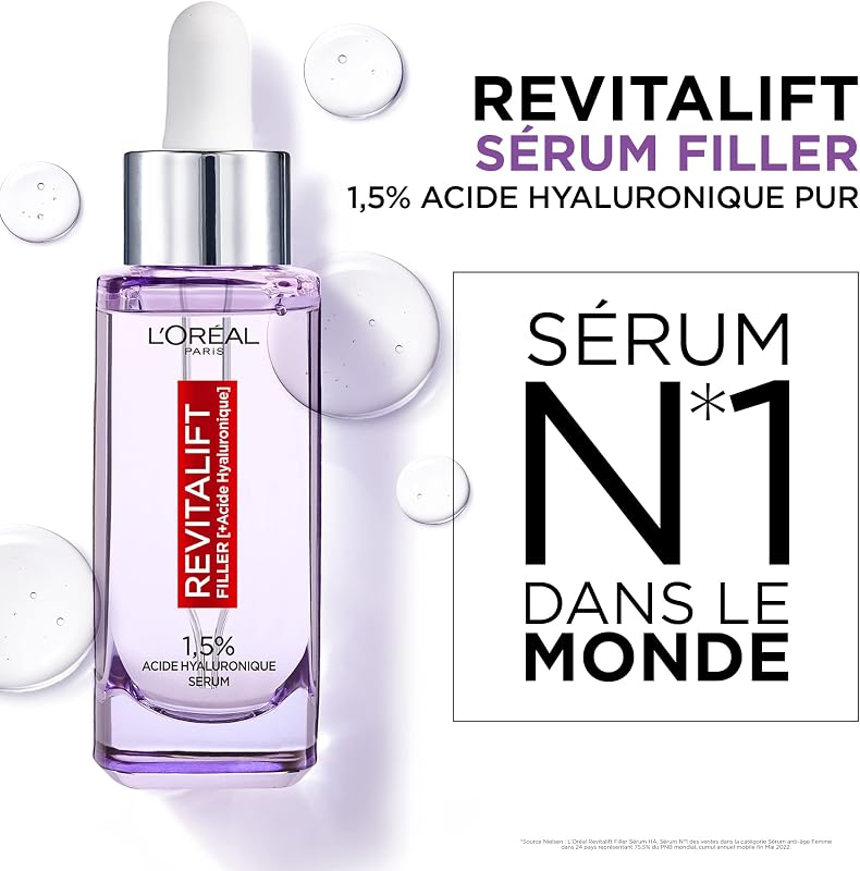 L'oreal paris revitalift filler sérum anti-rides à l'acid hyaluronique concentré 30ml